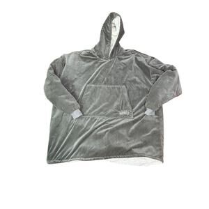 The Comfy Original Oversized Microfiber & Sherpa Wearable Blanket Gray One Size